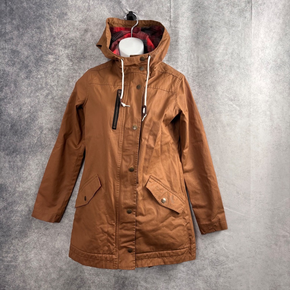 Kavu Sundowner Canvas Cotton Plaid Lined Work Chore Ranch Coat Jacket Size XS - Picture 2 of 11